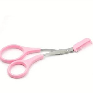 Eyebrow trimmer scissors with comb
